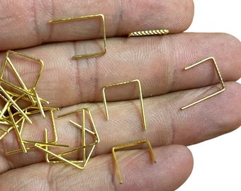 Brass Plated Wire Clip Latch clip,Chandelier clip, Lighting accessory,Needle,Brass Wire, Stone Holder, Wire Crystal Holder,SKU/TKU14