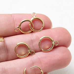 60PCS Beading Hoop Earring Finding, Round Hoop Earrings for Crafting Earring  Hoops for Jewelry Making（20mm;25mm;30mm;35mm;40mm) 