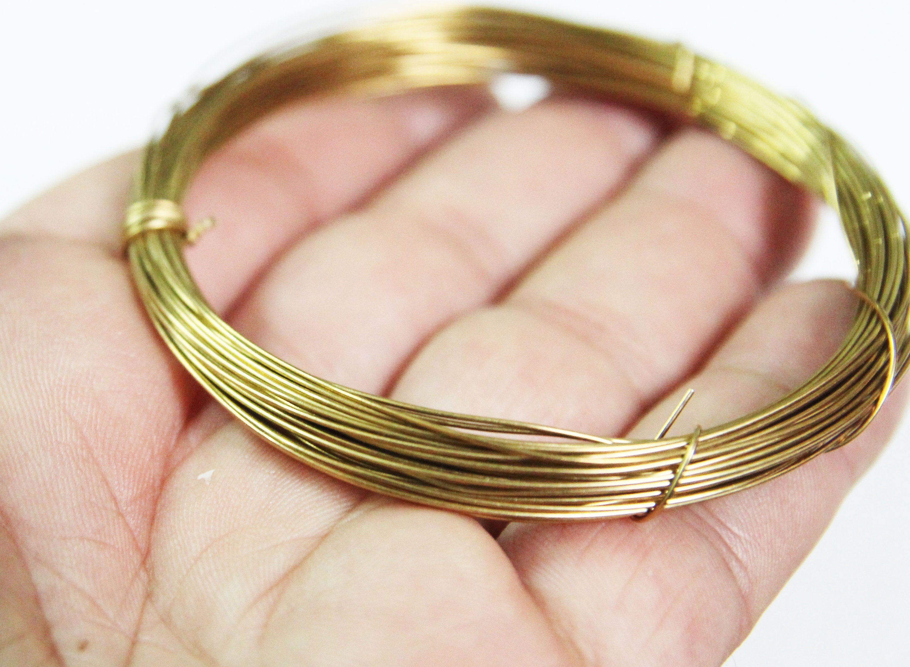 Brass Wire 23 GA 33 Feet Bulk Wire, Artistic Wire Jewelrymaking Wire
