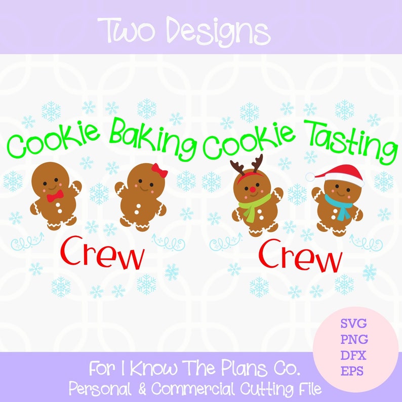 Download Free Cookie Baking Crew Cookie Tasting Crew Christmas Svg Etsy SVG DXF Cut File