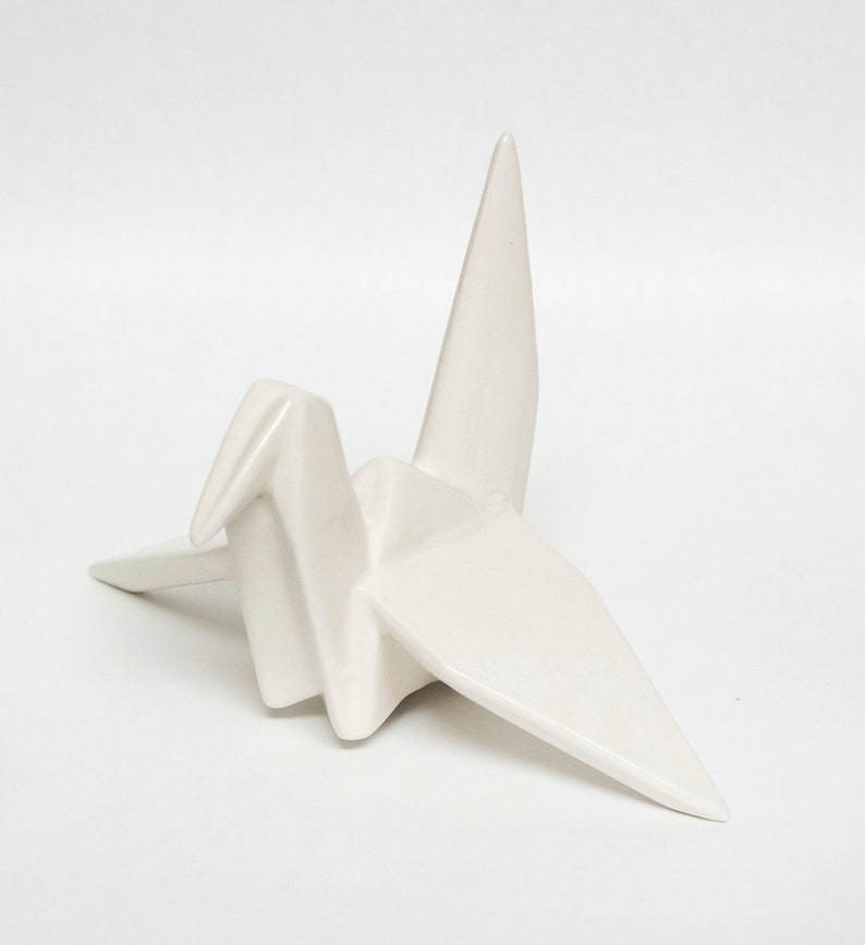 Ceramic Origami Crane in Matte or Gloss Finish Choose Your Etsy