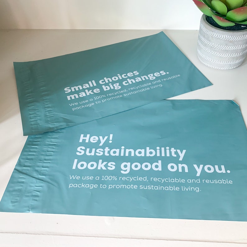 Ecofriendly Recycled Poly Mailers I Zero Waste Packaging I Etsy