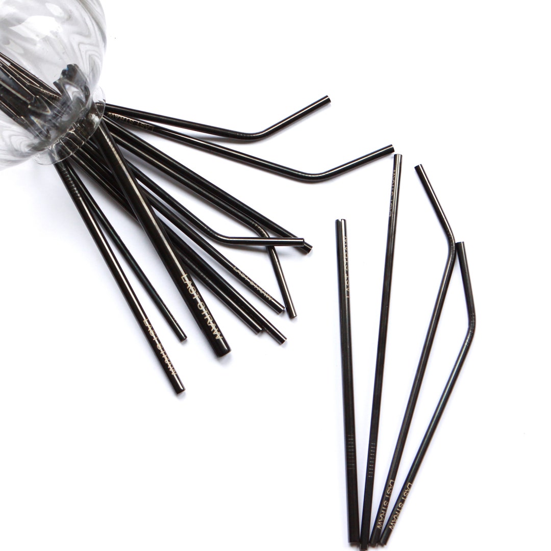 Reusable Straws Black Straws Eco Friendly Straws Reusable Straws Metal