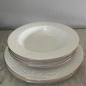 Vintage Farberware Calais bowls dinner plates 22k trim Dining Plates Dinnerware