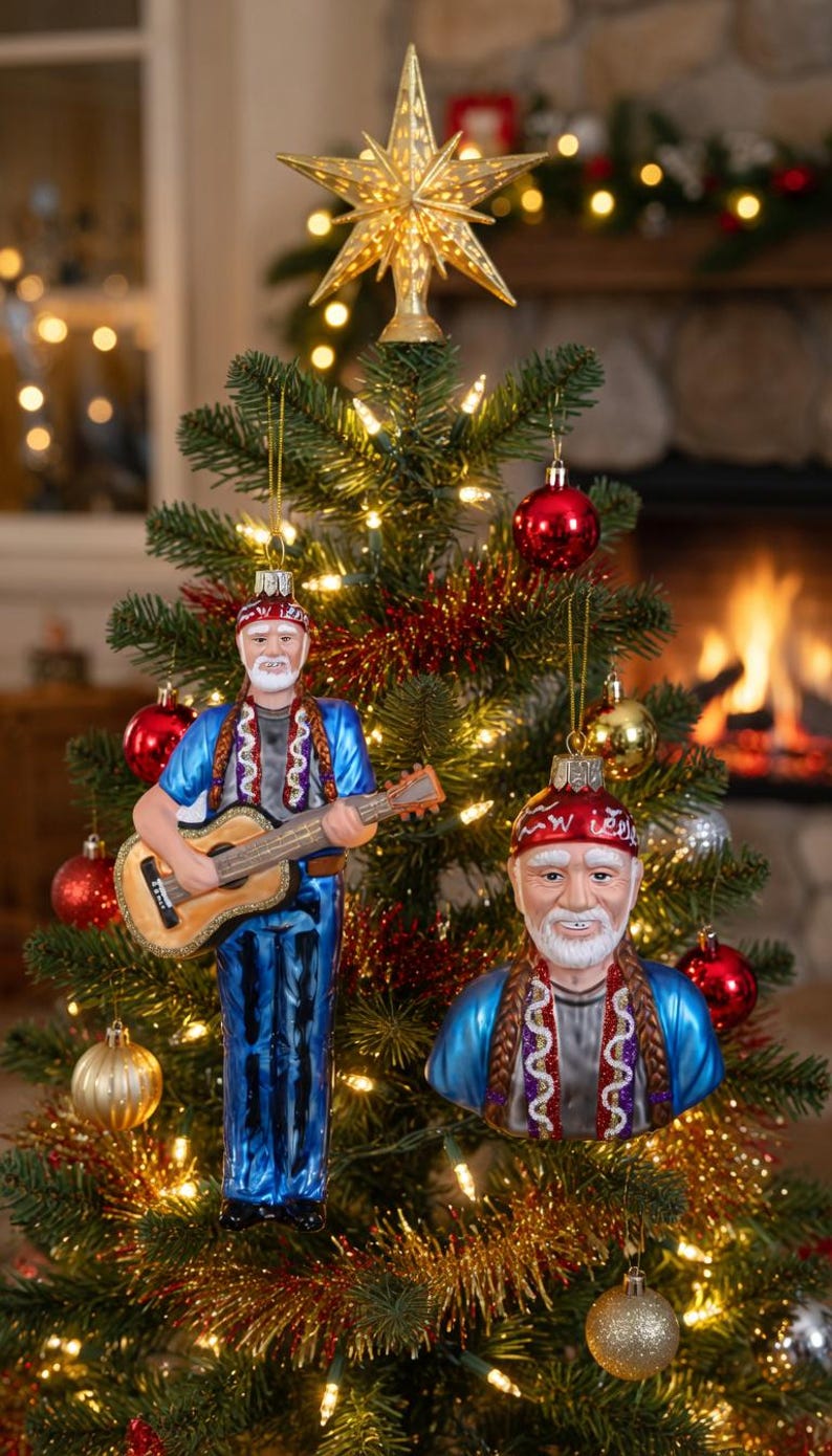 Cody Foster Willie Nelson Ornament - Thumbnail 3