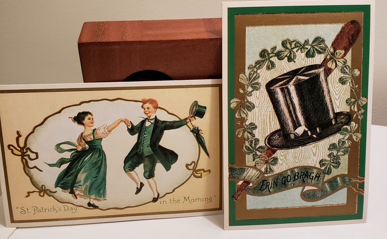 Nostalgic Cards Vintage Greeting Cards Patrick/'s Day Unused NOS Patrick/'s Day Decor Vintage Lillian Vernon Postcards Lot of 2 St St