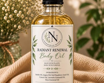 Body Oil Radiant Renewal for Birthday, Thank You Gift, Massage Oil, Mother's Day Gift, Get Well, Anniversary, Valentine's Day