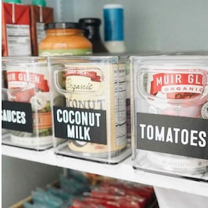 Custom Vinyl Labels for Home Organization from The Orderly Space