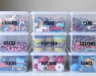 Home Organization Custom Vinyl Labels, Home Storage Labels, Organizing Labels, Sticker Labels, Vinyl Decal Custom Labels, Container Labels