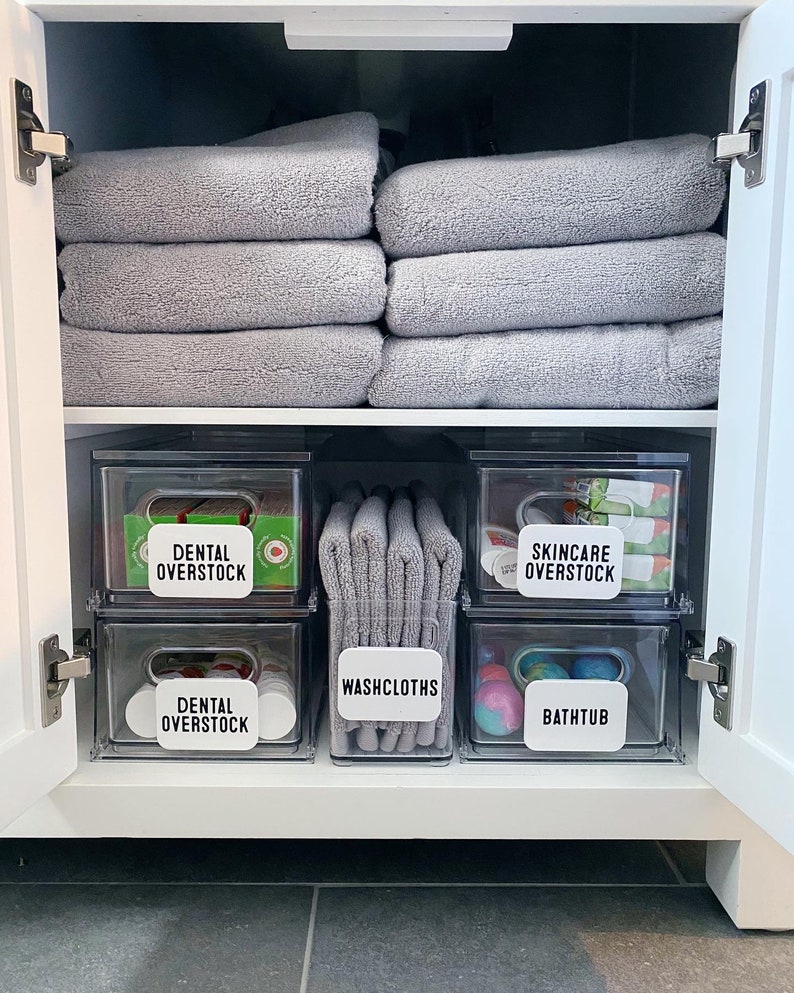 Set of Three Bin Clip Labels for Organization. Clips on Etsy