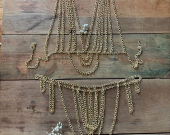 Gold Chain Bikini Set