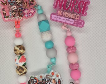 Nurse Retractable Lanyard Badge/ ID Holder