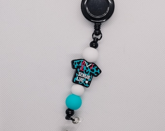Scrub Life Retractable Badge/ ID Holder