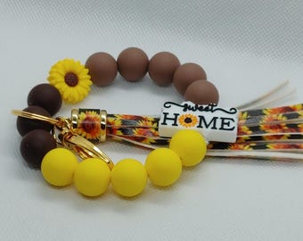 Home Sweet Home Silicone Keychain Wristlet