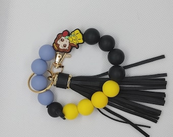Beauty and The Beast Keychain Wristlet