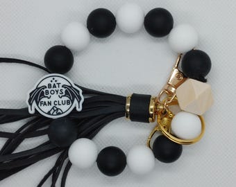 Bat Boys Fan Club ACOTAR Silicone Keychain Wristlet