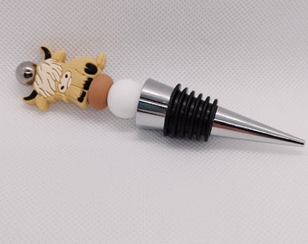 Highland Cow Wine Stopper