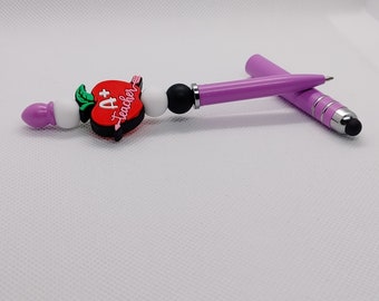 Teacher Silicone Stylus and Pen Combo