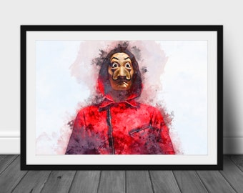 Money Heist Art Etsy