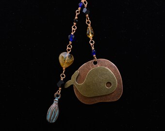 Een walvis van een schoonheid charme ketting