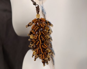 Korte gouden "Infinity" oorbellen