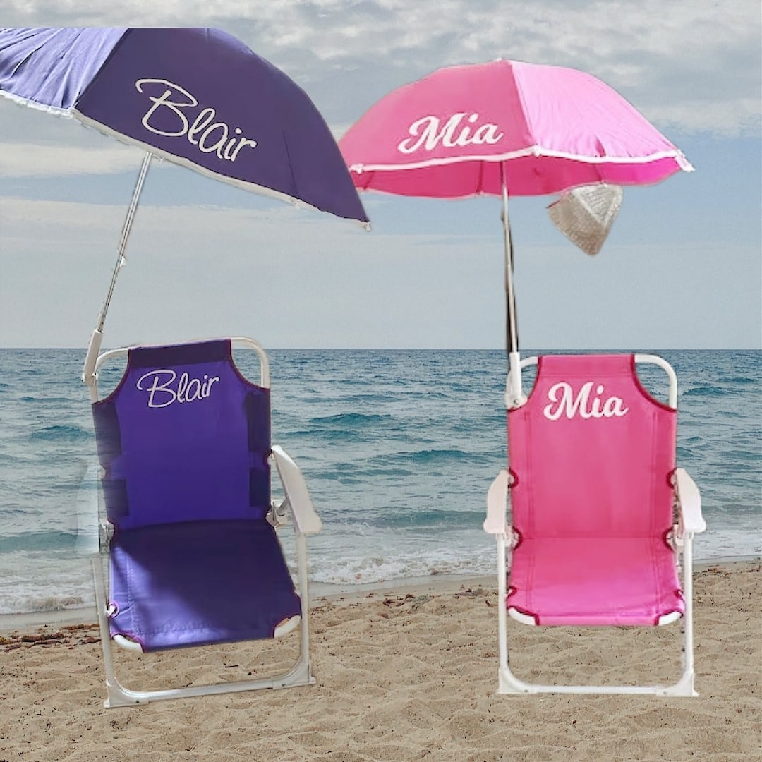 Child Chair, Monogrammed Chair, Childs Beach Chair, Baby Toddler Beach
