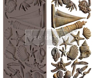 Prima Mould Redesign "Reef Elegance" - Vintage Art Decor silicon mold Food safe 672126