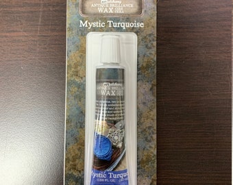 Mystic Turquoise Wax by Finnabair Art Alchemy Antique Brilliance Wax 20ml - Decor Wax - Prima Wax - Furniture Wax 964337