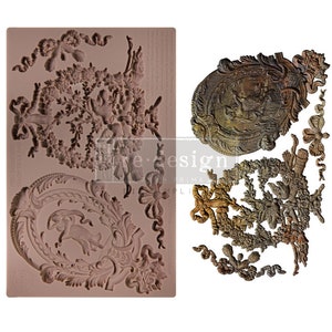 Prima Mould Redesign "Salon De La Paix" - Vintage Art Decor silicon mold Food safe 667009