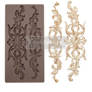 Prima Mould Redesign with Kacha "Imperial Intricacy" - Vintage Art Decor silicon mold Food safe 667245