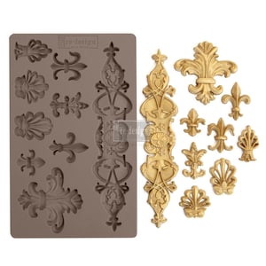 Prima Mould Redesign "Fleur De Lis" - Vintage Art Decor siliconen mal Voedselveilige 637149