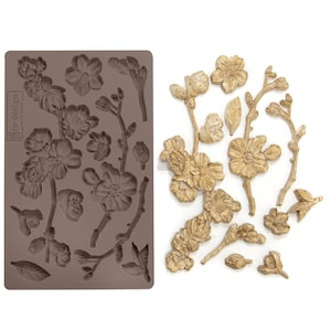 Prima Mould Redesign "Cherry Blossoms" - Vintage Art Decor siliconen mal Voedsel veilig 643126