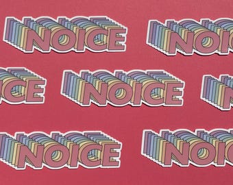 Brooklyn Nine-Nine "Noice" Waterproof Vinyl Sticker