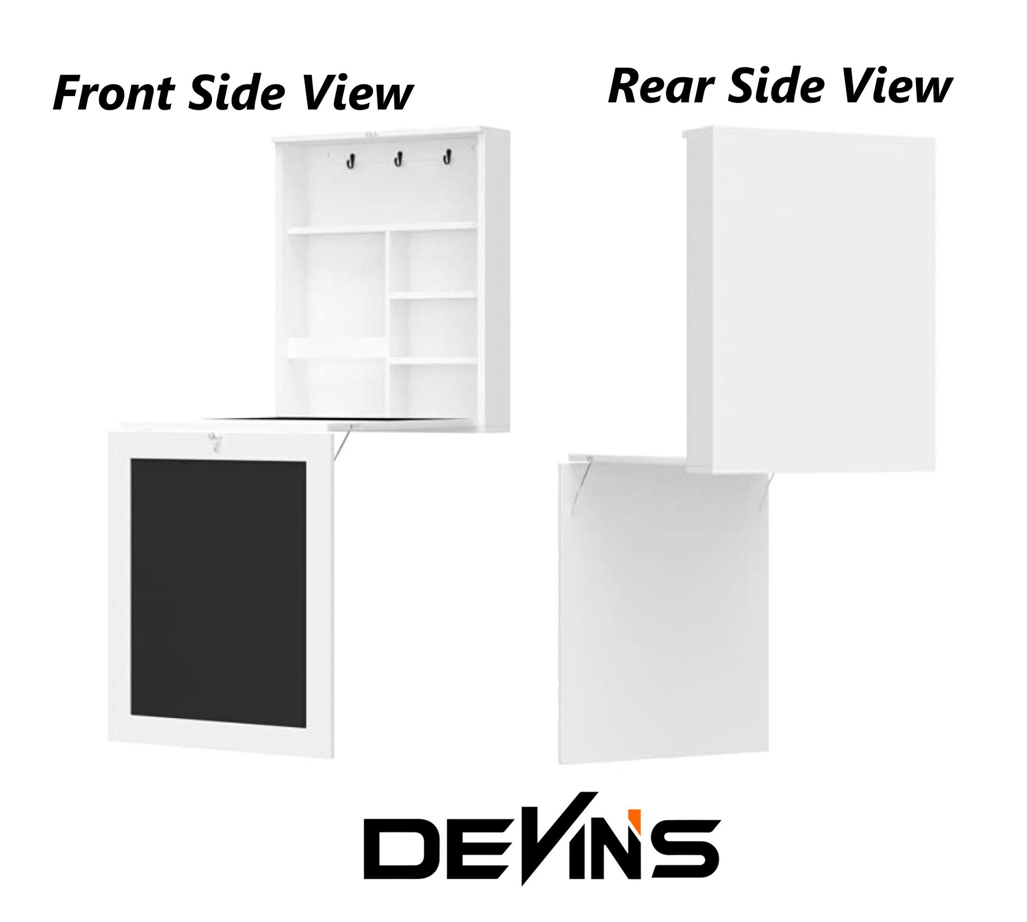 Folding Wall Mounted Desk Floating Desk With Chalkboard Etsy UK