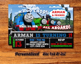 Invitation Thomas Etsy