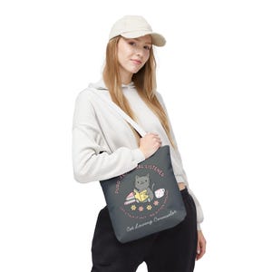 Cute Cat Counselor Tote Bag, Gift for Cat Lovers, Purr-fessional Listener Bag, Fun Animal Tote, Unique Gift for Therapists