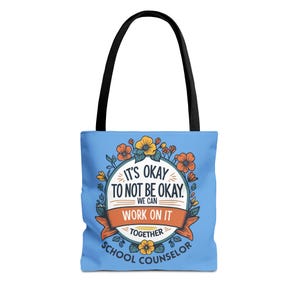 Inspirational Tote Bag for School Counselors, Motivational Bag for Educators, Gift for Teachers, Positive Affirmation Tote, Mental [...]