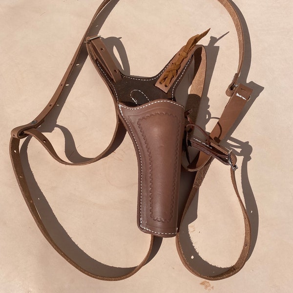 Colt SAA, Ruger Vaquero, and Clones 71/2”Huckleberry Leather Western rig
