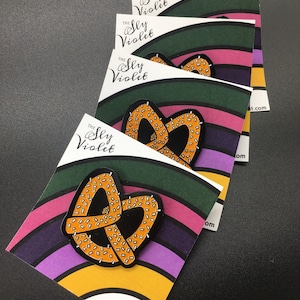 Pretzel Enamel Pin