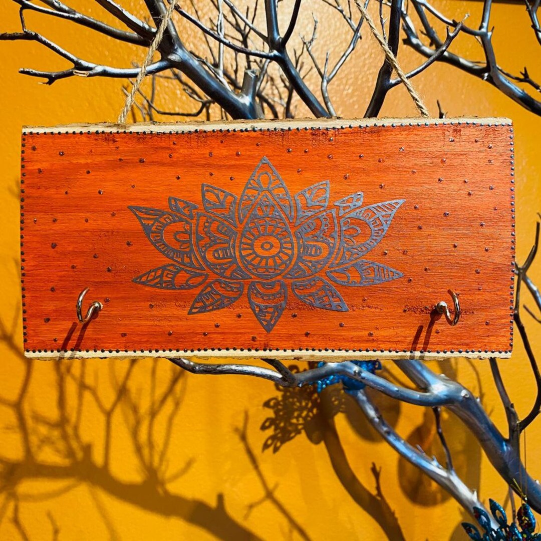 Lotus Wall Hanging Lotus Wall Décor Lotus Etsy