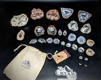 BREAK YOUR OWN geode variety bag (11 different types of geodes)