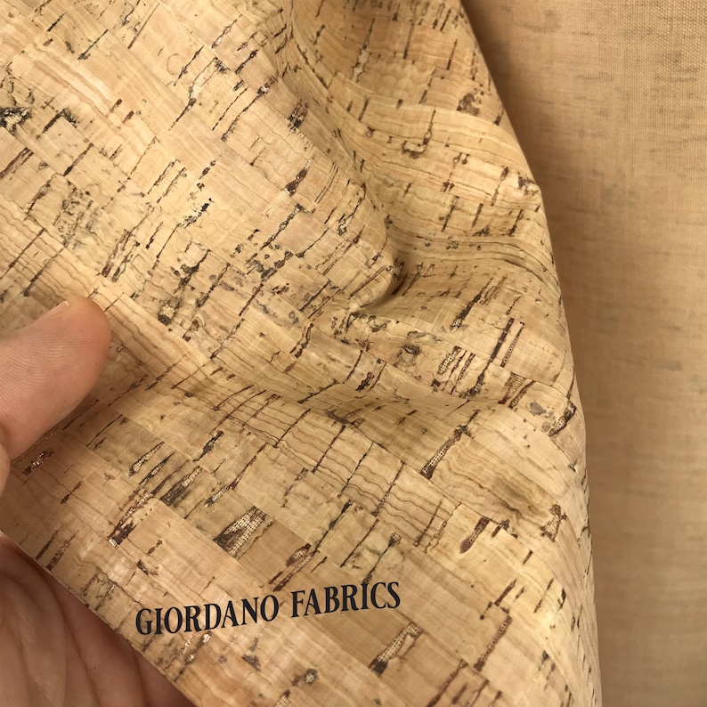 Cork Fabric 1/2 Yard 52 X 18 Natural Cork Etsy