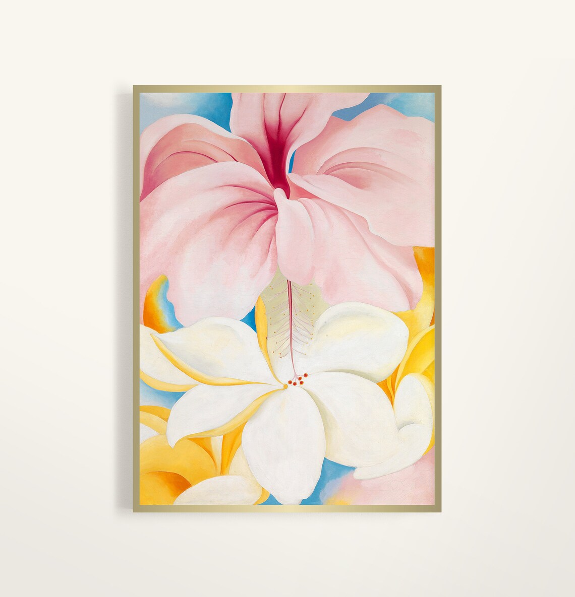 Georgia O'keeffe Print Hibiscus With Plumeria Okeeffe - Etsy
