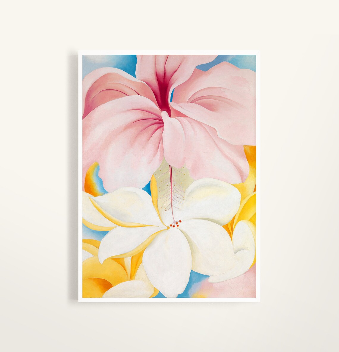 Georgia O'keeffe Print Hibiscus With Plumeria Okeeffe - Etsy