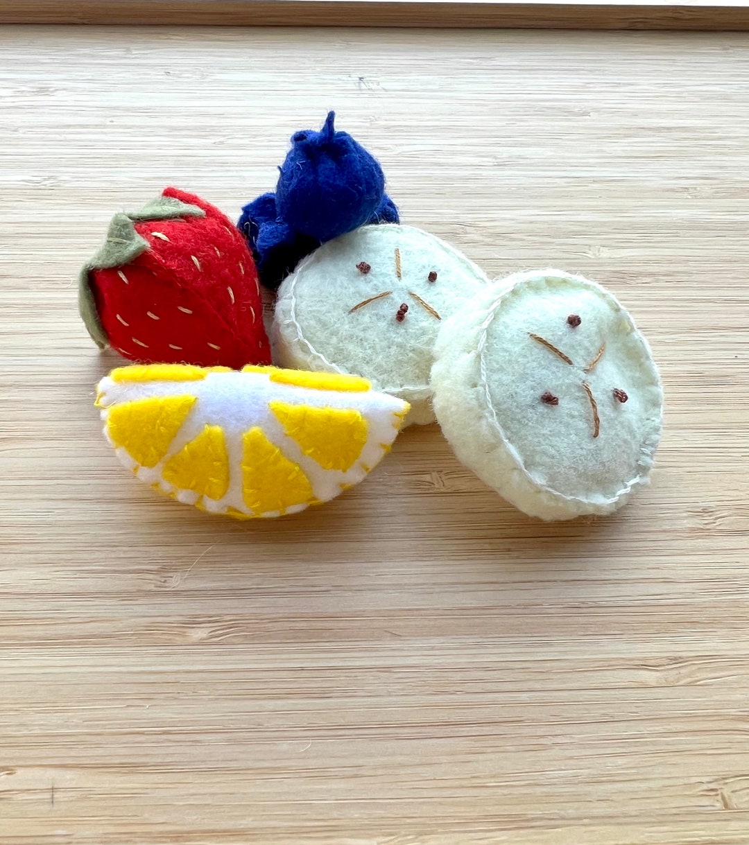 Felt Fruit Set / Felt Food / Play Kitchen Food Etsy