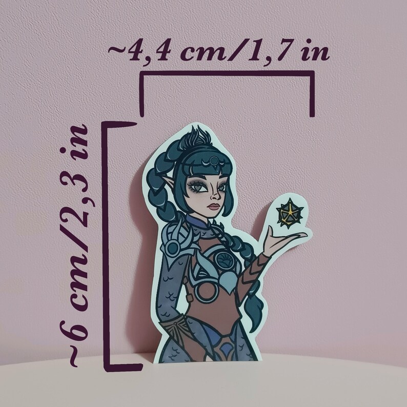 Shadowheart Sticker Shadowheart Sticker, Baldurs Gate 3, Bg3, Dnd, Waterproof Vinyl, Decal ...