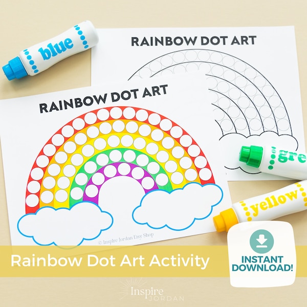 Rainbow Dot Marker - Etsy