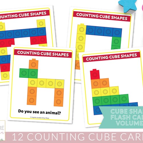 Printable math worksheets counting cubes