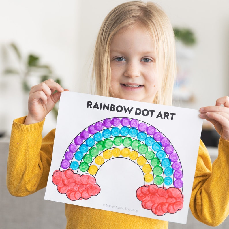Do A Dot Rainbow Printable Dot Marker Printable Pom Pom Activity