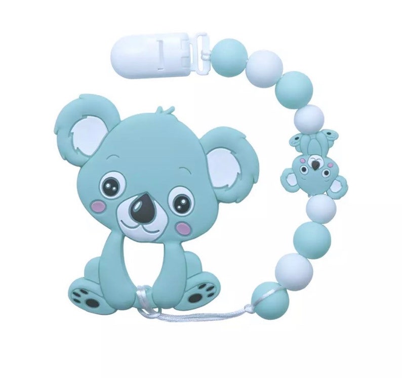 BPA Free Pacifier Silicone Clip Koala Baby Tether Silicone Etsy
